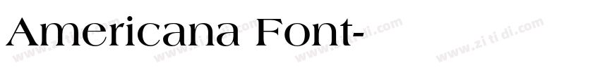 Americana Font字体转换